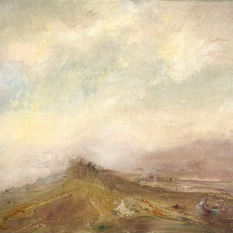 Botallack Besieged Seascape A dramatic oil painting of the north Cornwall coast by renowned landscape artist Tim Yorke-Dunne. Cornwall Artist.